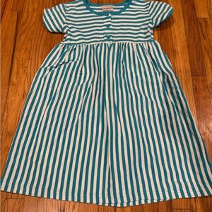 Hanna Andersson blue and White Striped Dress